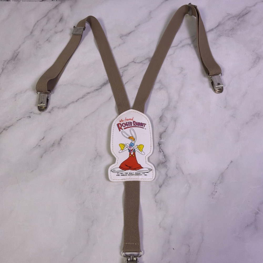 Vintage 1987 "Who Framed Roger Rabbit" Kids Suspenders